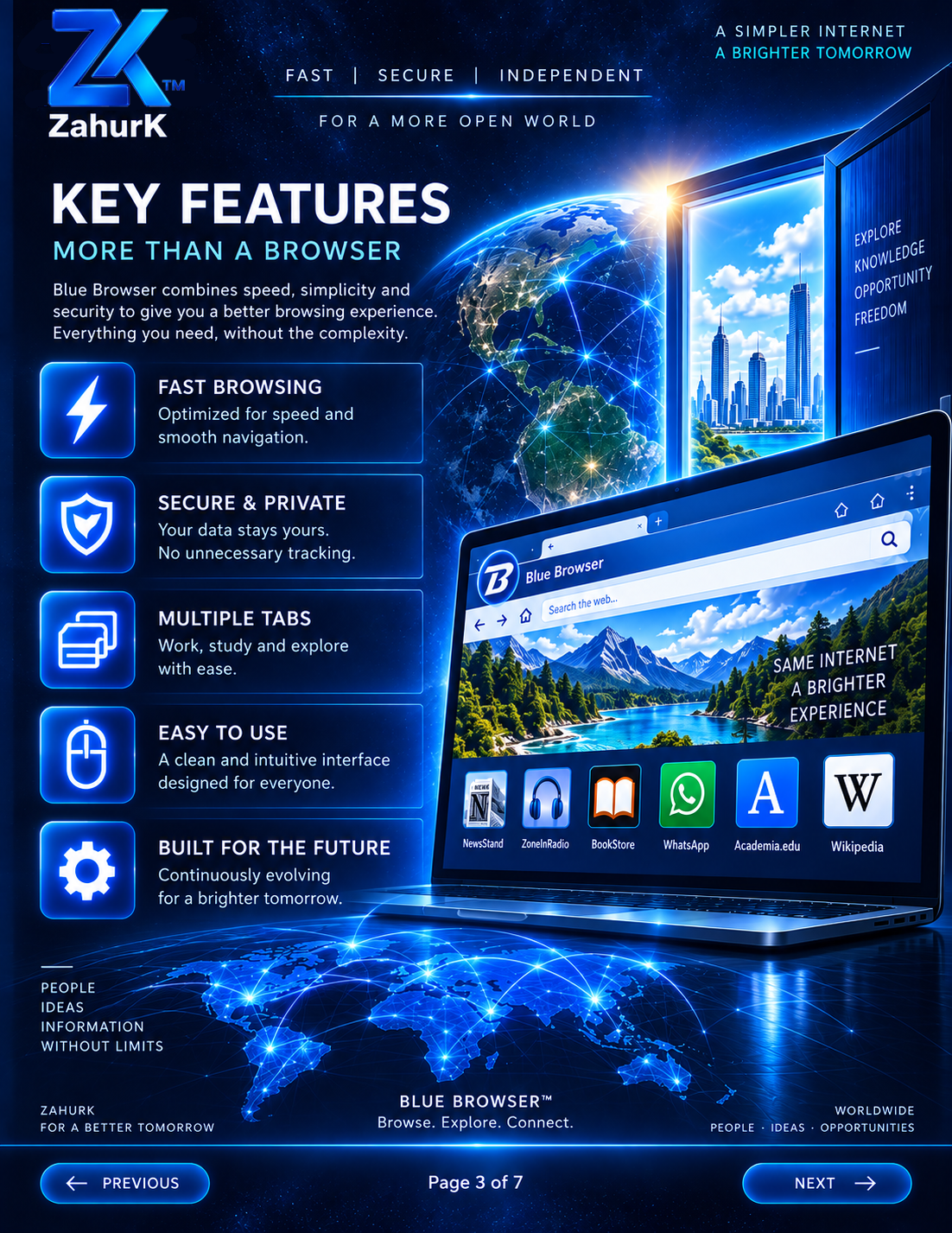 Blue Browser page 3 of 7